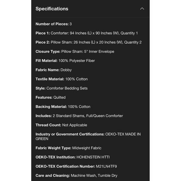 Threshold Cotton Comforter Set Traditional Vine Pattern, Green, Full/Queen NEW - Picture 7 of 7